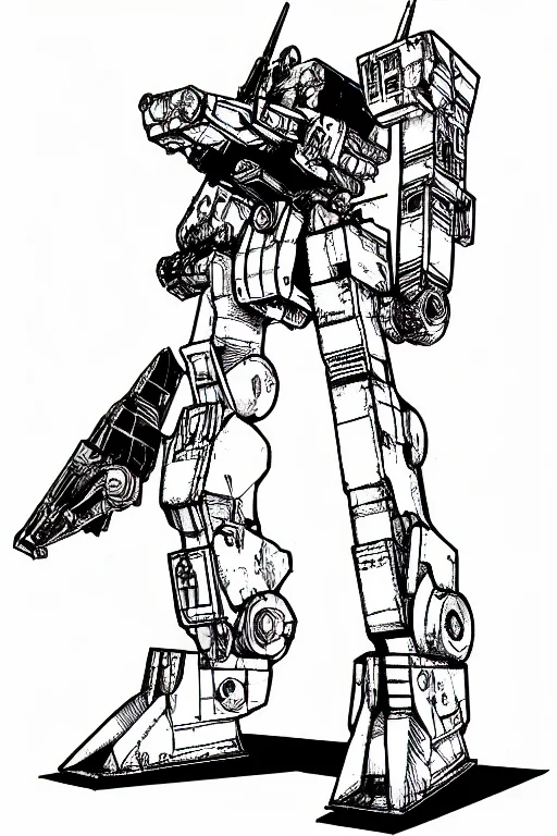 Mechbattletechclassictr3025,greyscale, Monochrome, Variablef...