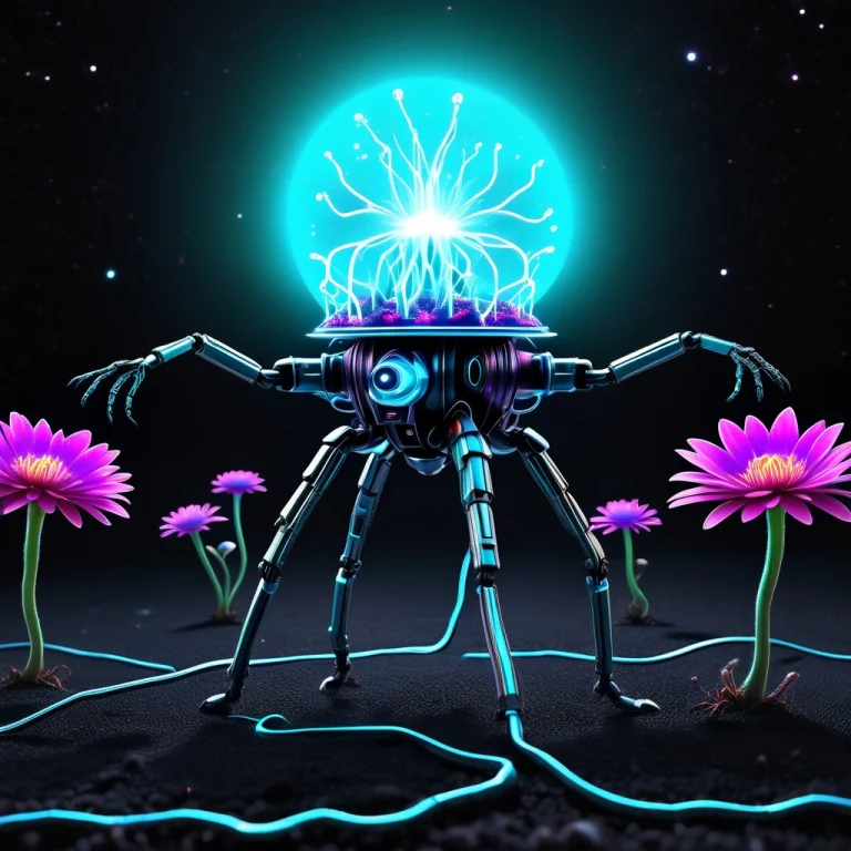 A Tiny Obsolete Retro-futuristic Robot Desperately Trying To...