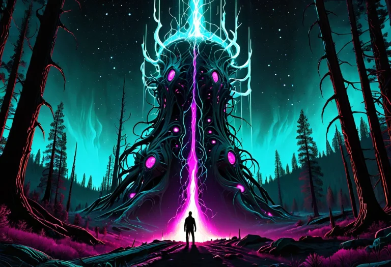 Surreal Digital Painting, Concept Art Style, Cluster Of Mass...