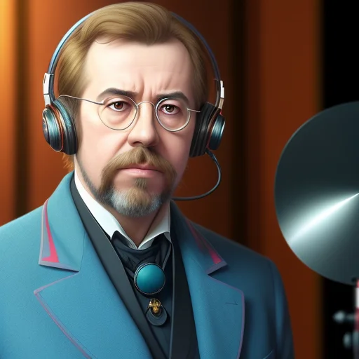 Epic Realistic Photo, 4k, Anton Pavlovich Chekhov With A Mon...