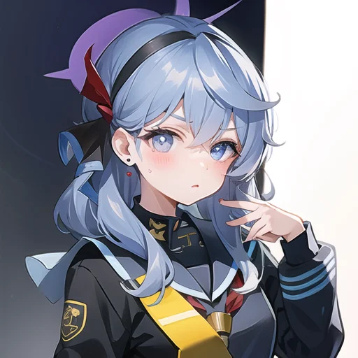 Masterpiece,1girl, Ako, Halo, Mole Under Eye, School Uniform...