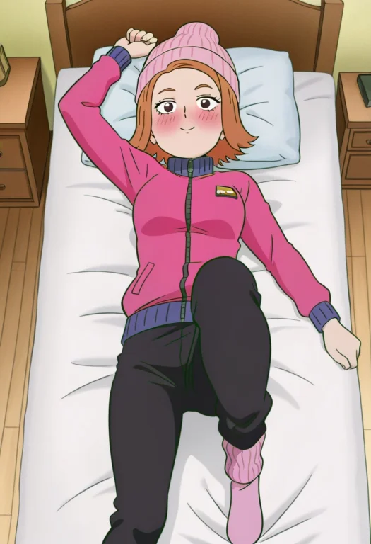 1girl, Solo, Reikurosaki100, Smiles, Blushing, Pink Tall Bea...
