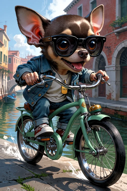 , A Dynamic Medium Shot Of A Tiny Bipedal Anthropomorphic Ch...