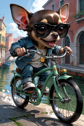 , A Dynamic Medium Shot Of A Tiny Bipedal Anthropomorphic Ch... — Stable Diffusion AI Prompt: , A dynamic medium shot of a tiny bipedal anthropomorphic chihuahua named CHICHI...