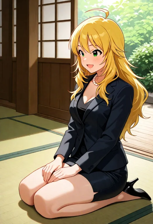 Masterpiece, 1girl, Idolmaster, Hoshii Miki, Black Blouse, B...