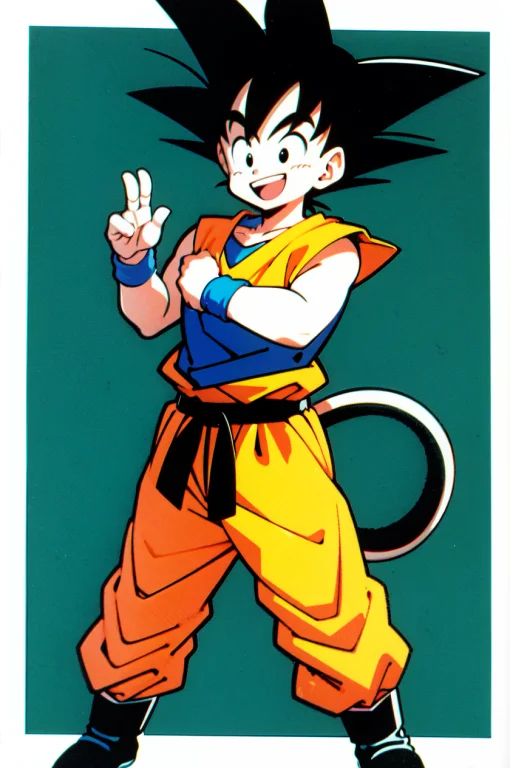 Toriyamaakira, 1boy, Songoku, D, Blackeyes, Blackfootwear, B...