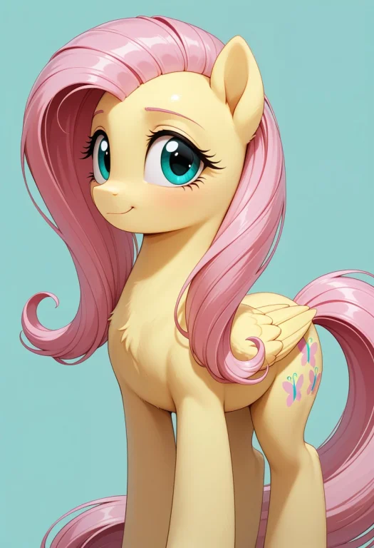 Solo, One Fluttershy, Pale Yellow Pegasus Pony, Long Flowing...