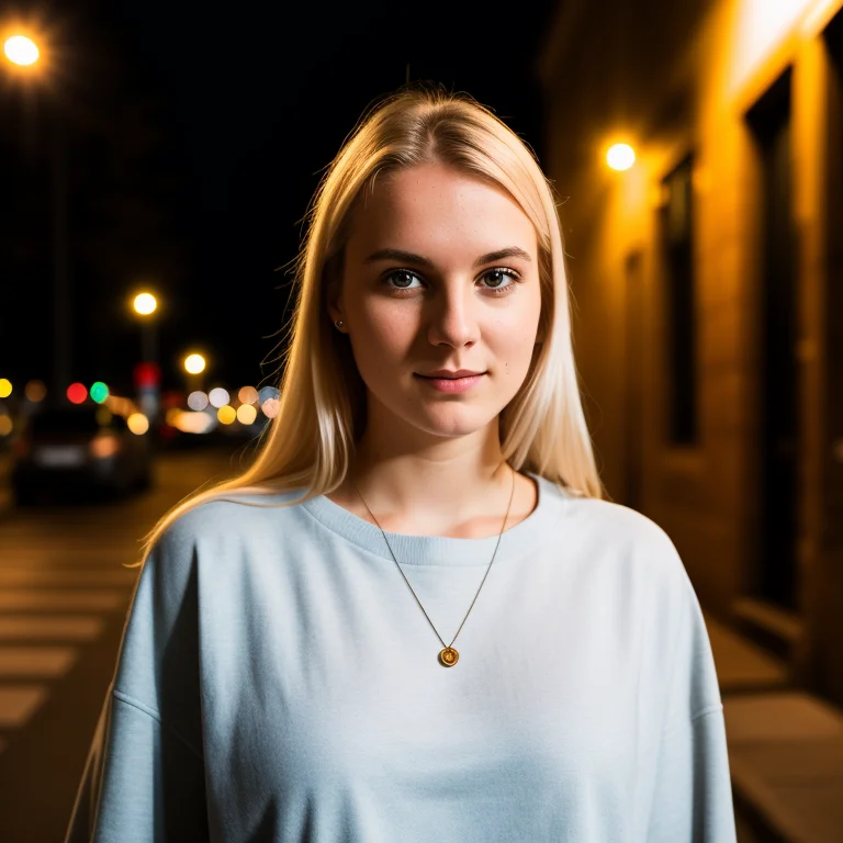 Raw Photo, A Portrait Photo Of 25 Y.o Swedish Woman In Casua...