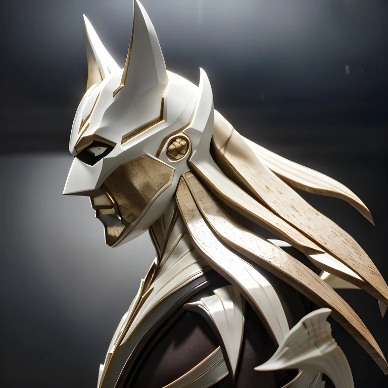 3d Render, Sideview, Intricate Organic Sliced Elegant Batman...
