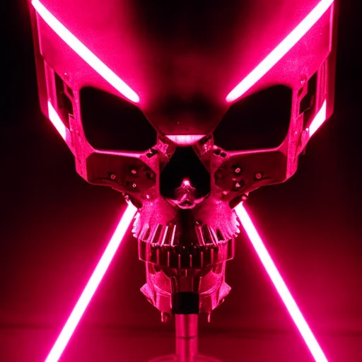 Threatening Cyborg, Cyber, Punk, Skull, Kodakvision500t