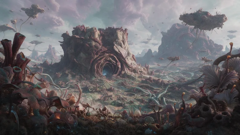 Create An Ultra-detailed, Large-scale Cinematic Panoramic Di...