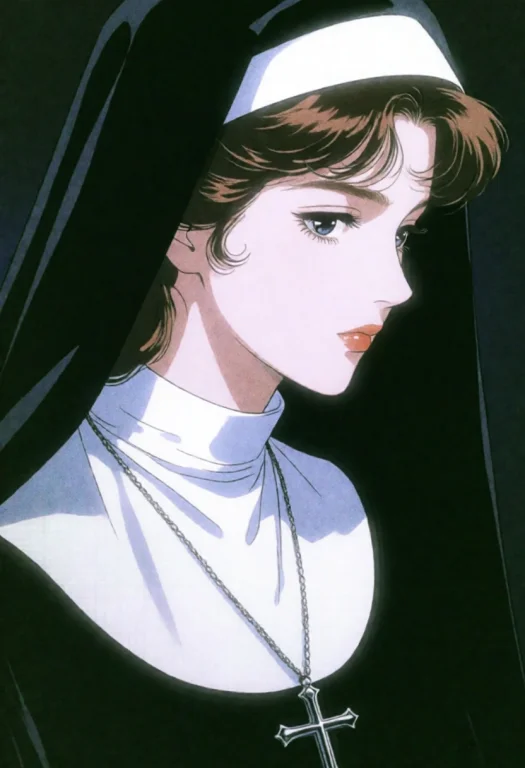90smelancholy, Retro, The Image Depicts A Solemn Young Woman...