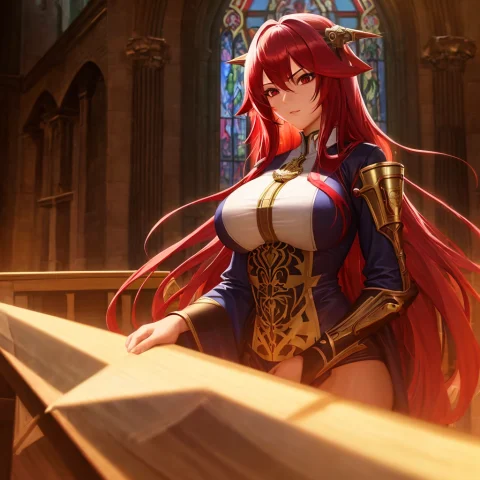 1girl, Masterpiece, Highres, Sonicedgesriasgremory,long Red... — Stable Diffusion AI Prompt: 1girl, masterpiece, highres, sonicedges_rias_gremory,long red hair, wearing thic...