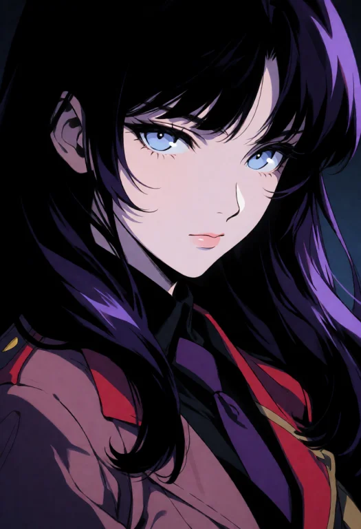 Darksynthstyle, The Image Depicts An Anime-style Woman With...