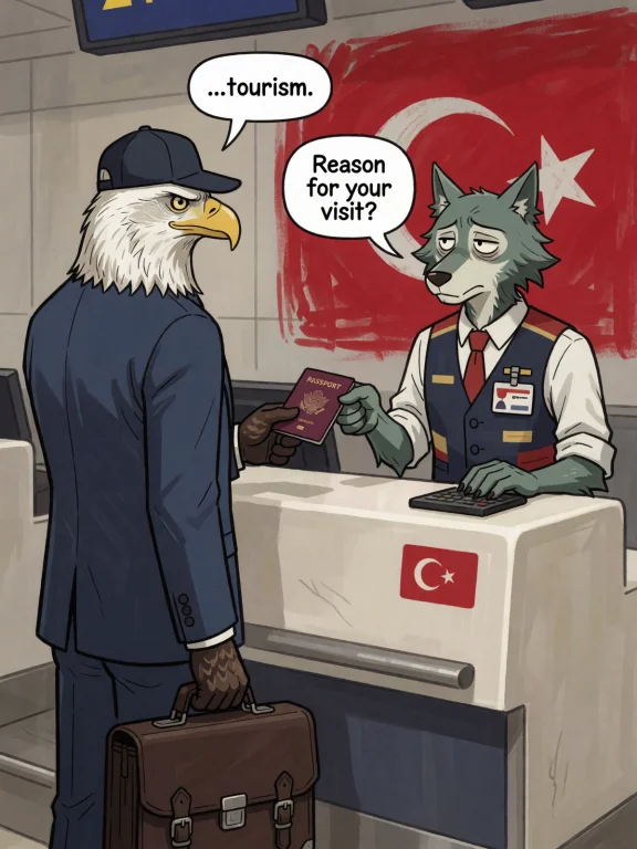 An American Bald Eagle Man, In His Forties, Wearing A Baseba...