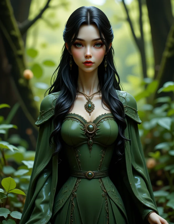 Female Elven Rogue, Muscular, Pale Skin, Deep Black Hair1.9,...