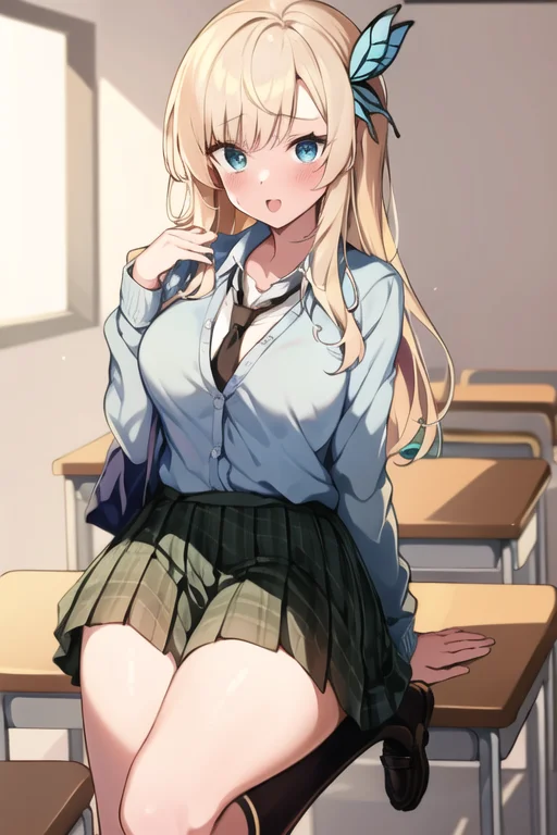 Senakashiwazaki, 1girl, Solo, St.chronicaacademyschoolunifor...
