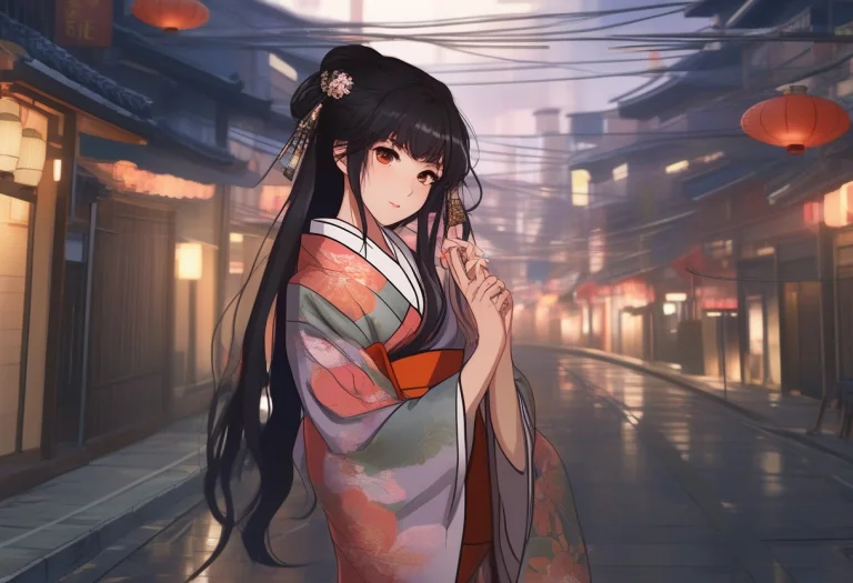 High Quality, Detailed, 1girl, Solo, Long Hair, Black Hair,...