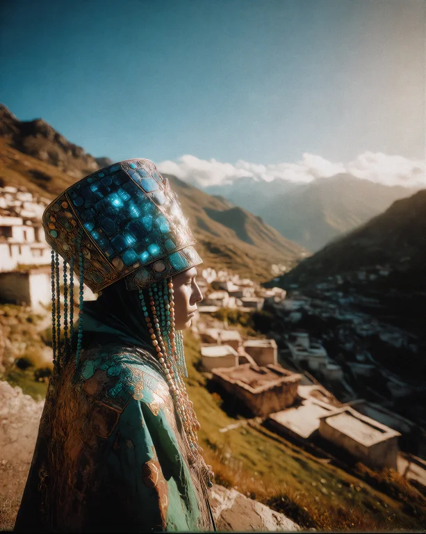 Mutopix Intent A A Figure In Elaborate Ceremonial Dress With...