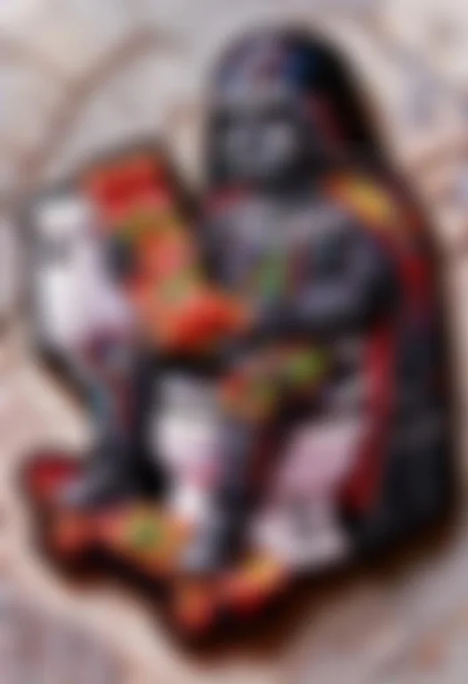Embroidery Patch Darth Vader Is Stitched Sitting, Appearing...