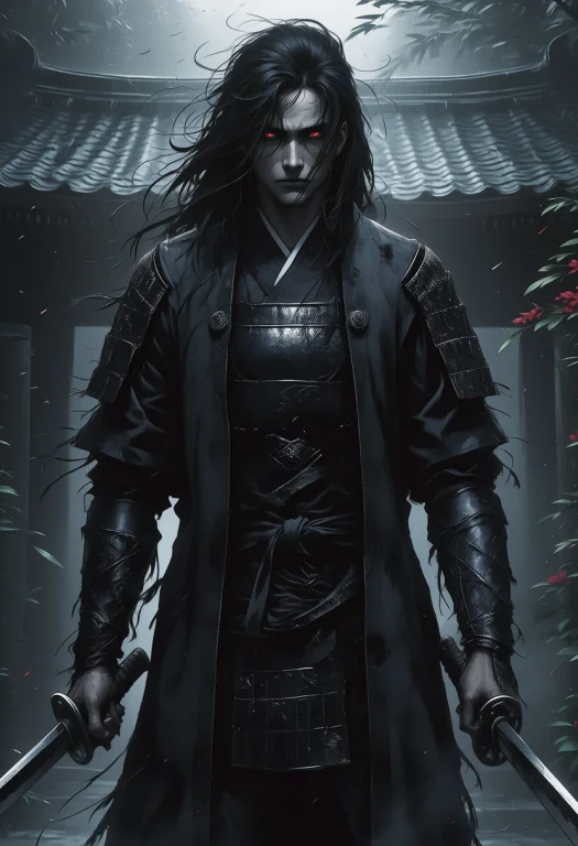 Tsurunj This Is A Dark, Atmospheric Digital Artwork Depictin...