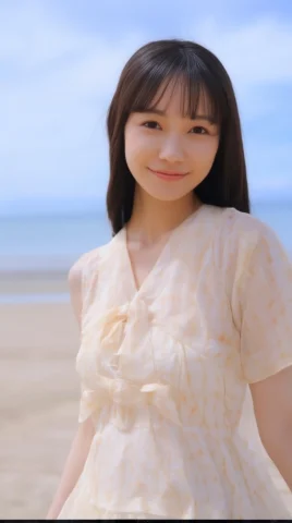 Beautiful Japanese Woman On The Beach — Stable Diffusion AI Prompt: beautiful Japanese woman on the beach