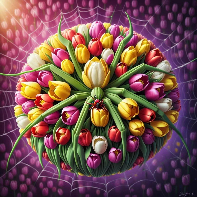 Jaynl-tm, Made Of Tulips Spider