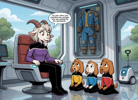 A Detailed Digital Comic The Scene Is An Elegant Room In A S... — Stable Diffusion AI Prompt: A detailed digital comic The scene is an elegant room in a science fiction house...