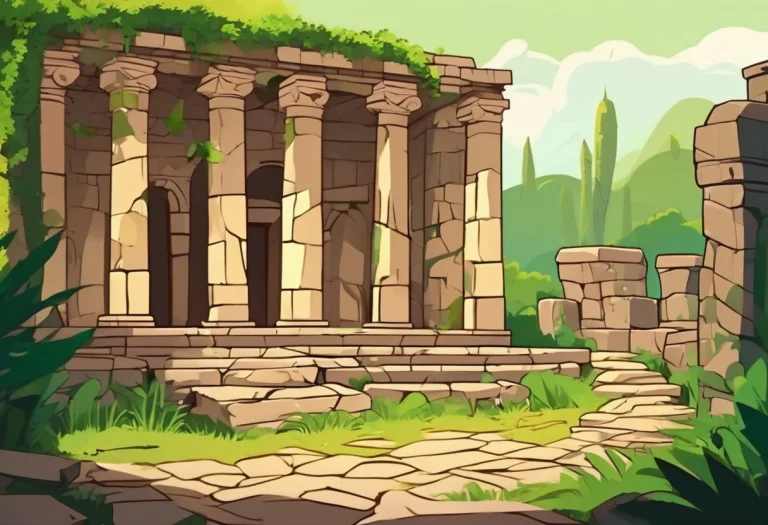 Very Simple Cartoon Style, Background, Wide Shot, Thick Line...