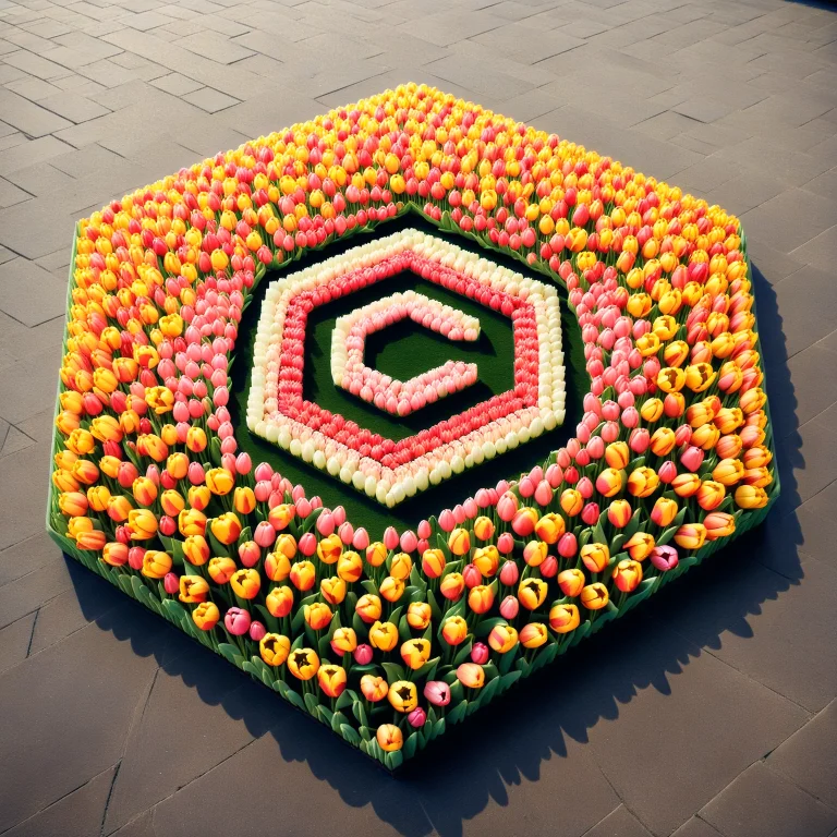Civitailogo Logo Of C In Hexagon Break Jaynl-tm, Tulips, Mad...