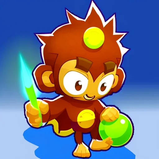 Btdmnky Hero Style, High Quality, Digital Art, Monkey