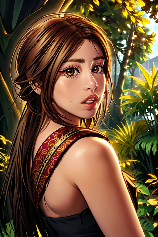 1girl, Loraparkh0.7 Parkh, Vector Art, Hairy Ugly Orangutan,...