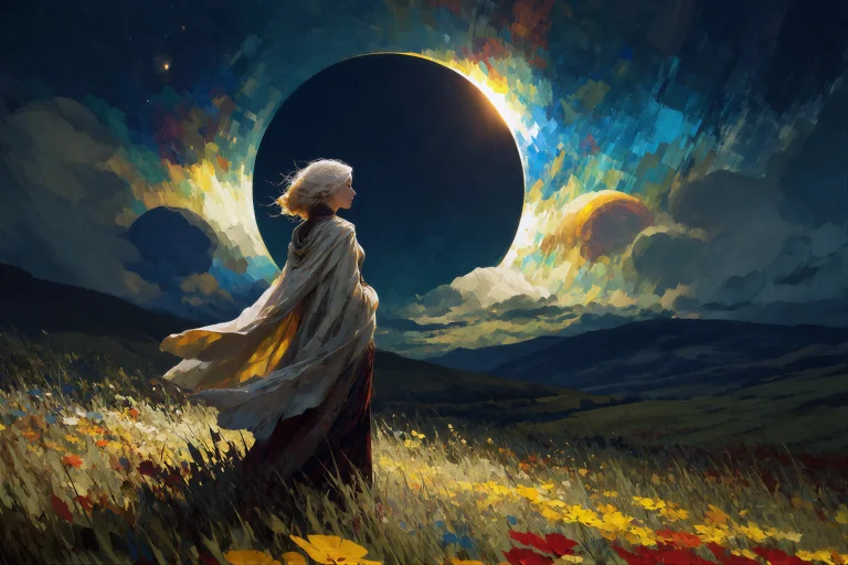 Echriumstyle. This Is A Digital Painting Of A Celestial Prie...