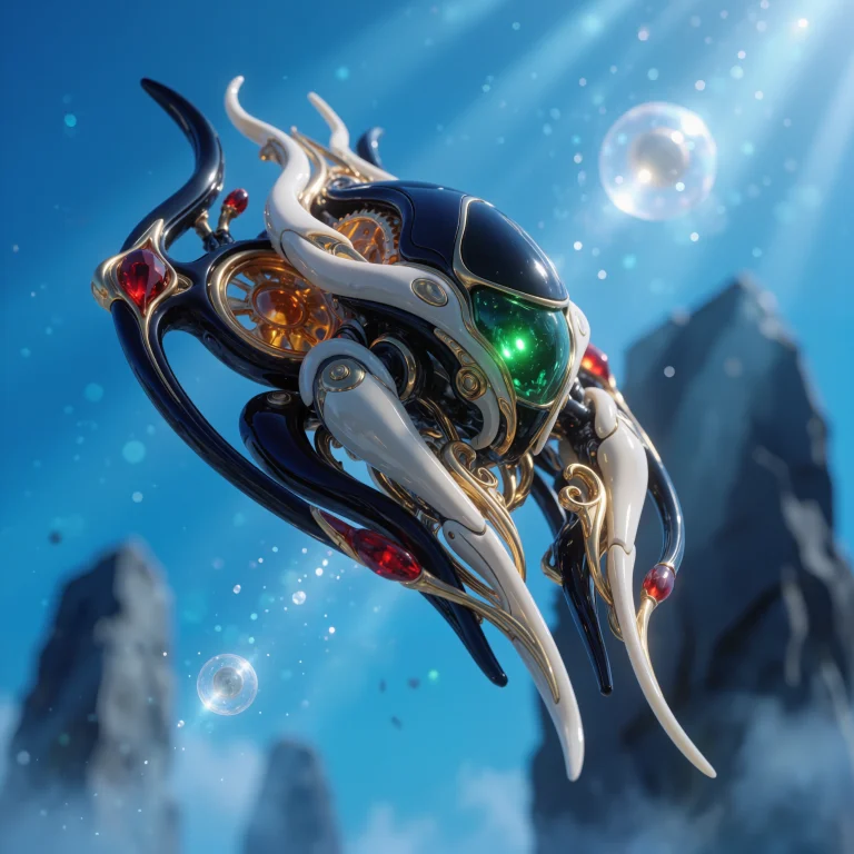 A Hyperrealistic Cgi Render Of A Surreal Biomechanical Entit...