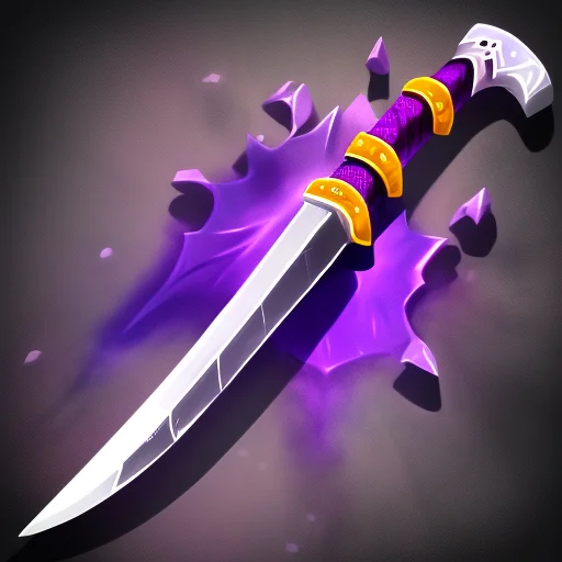 Rpgicondiff0.15 A Picture Of A Sword, Purple