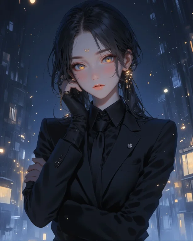 Anime Artwork Ai Yazawa ,a Highly Detailed Illustration Of M...