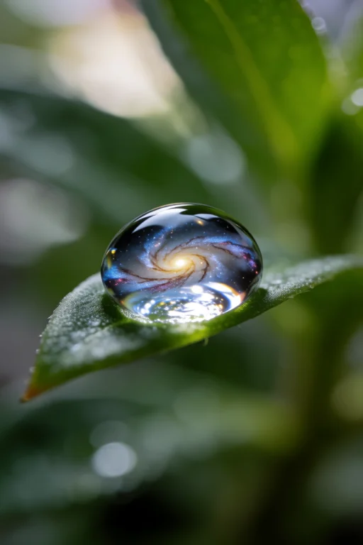 Extreme Macro Photography Of A Single, Perfect Water Droplet...