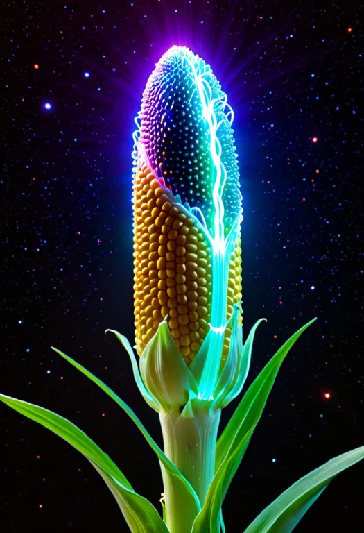 Biolumens, Corncob, Bio Lights Corn, Von Cob Made Of Biolumi...