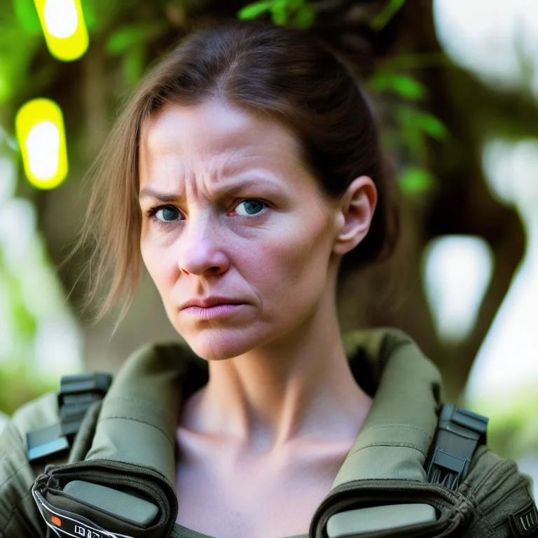 Create A Photo-realistic Portrait Of A Brave And Resourceful...