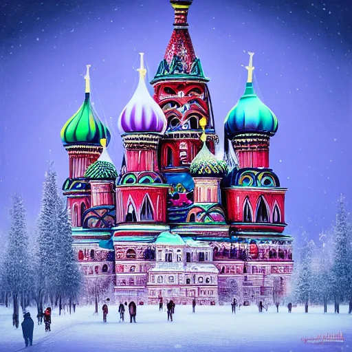 Gigafractal Artstyle1.0, Winter In Moscow