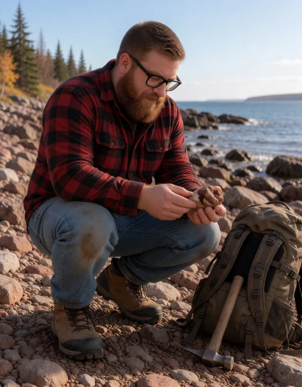 Jimberlytimberlea, Wearing A Red And Black Plaid Flannel Shi...