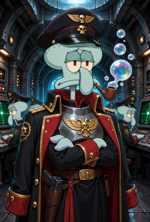 Squidward Tentacles From Spongebob Squarepants As A Warhamme...