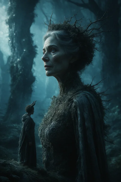 Cinematic Film Still In The Manner Of Dylan Coles Maleficent...