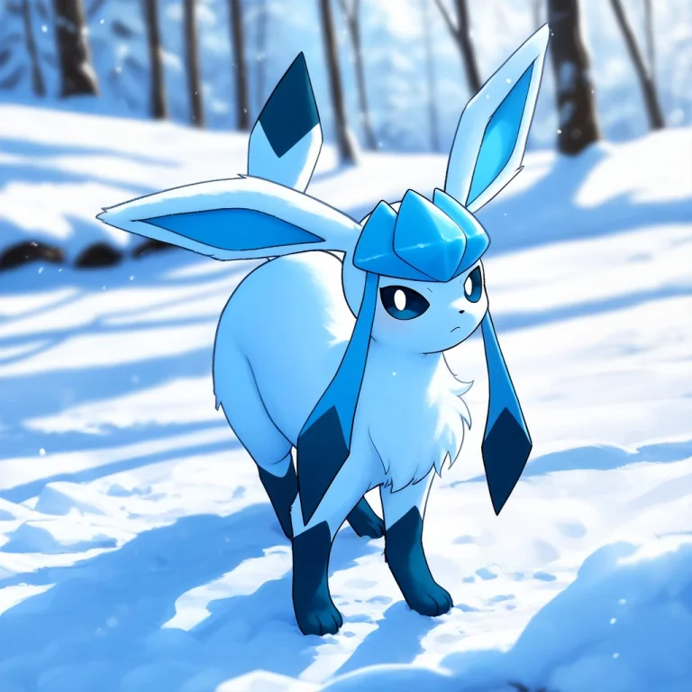 Masterpiece, Best Quality, Highres, Solo, Glaceon, Pokemon,...