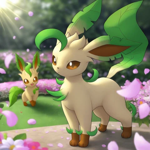 Masterpiece, Best Quality, Absurdres, Highres, Leafeon, Poke... — Stable Diffusion AI Prompt: masterpiece, best quality, absurdres, highres, leafeon, pokemon, creature, furry...