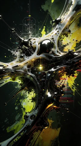 A Supreme, Ultra-high-detail Purely Abstract Avant-garde Mas... — Stable Diffusion AI Prompt: A supreme, ultra-high-detail purely abstract avant-garde masterpiece of an asymm...