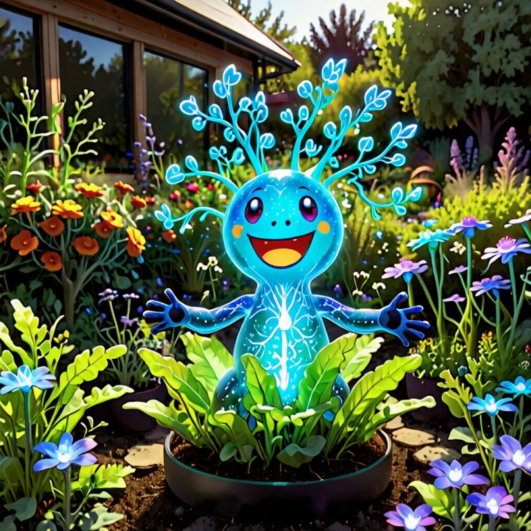 Biolumens Happy Pauupy In Garden