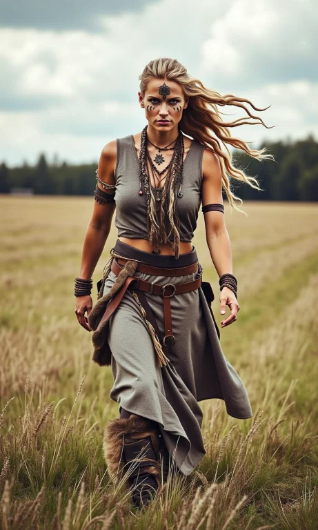 Feralgrace, A Full-body Portrait Of A Female Model Walking T...
