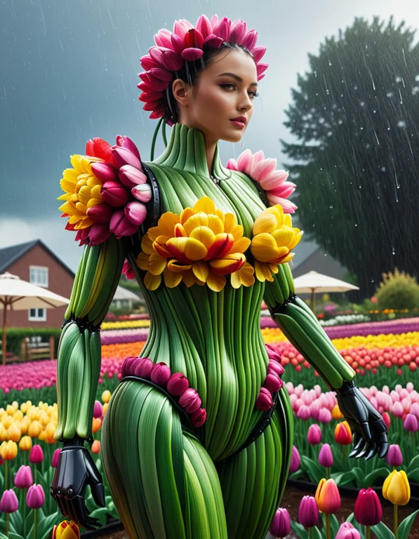 Tulipmania, A Colossal Humanoid Robot Entirely Sculpted From...