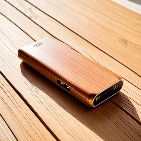 Loratechwoodgrainv10.80, Techwoodgrain, A Portable Power Ban... — SDXL AI Prompt: , techwoodgrain, a portable power bank on natural light wood grain surface, warm...